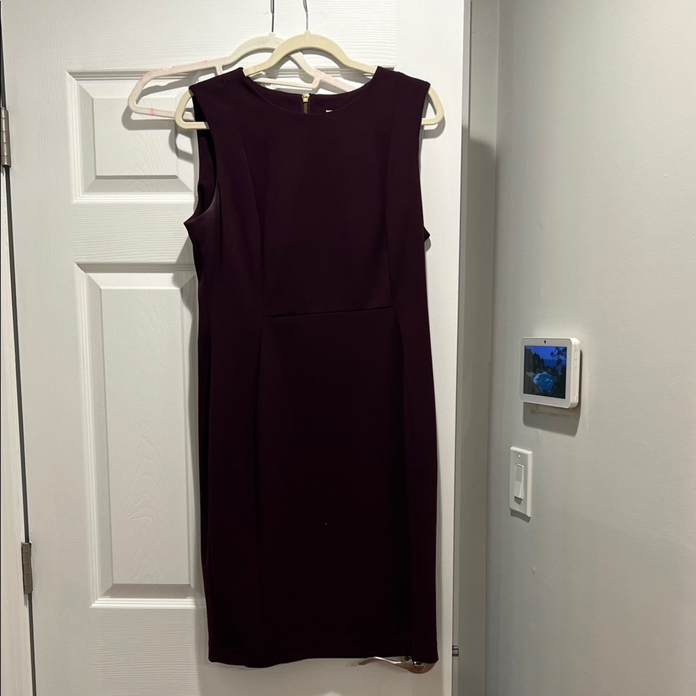 Calvin Klein Deep Purple Midi Dress